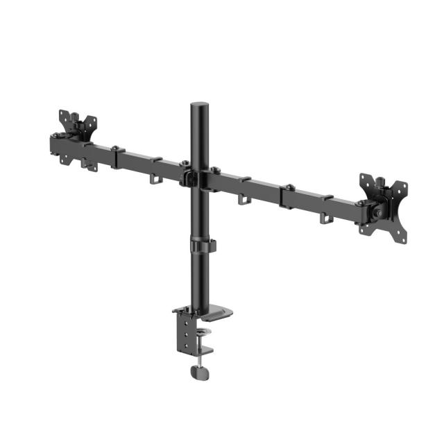 Hama Monitor Mount, 2 Monitors, Height-adjustable, Swivel/Tilt, 13" - 35" 