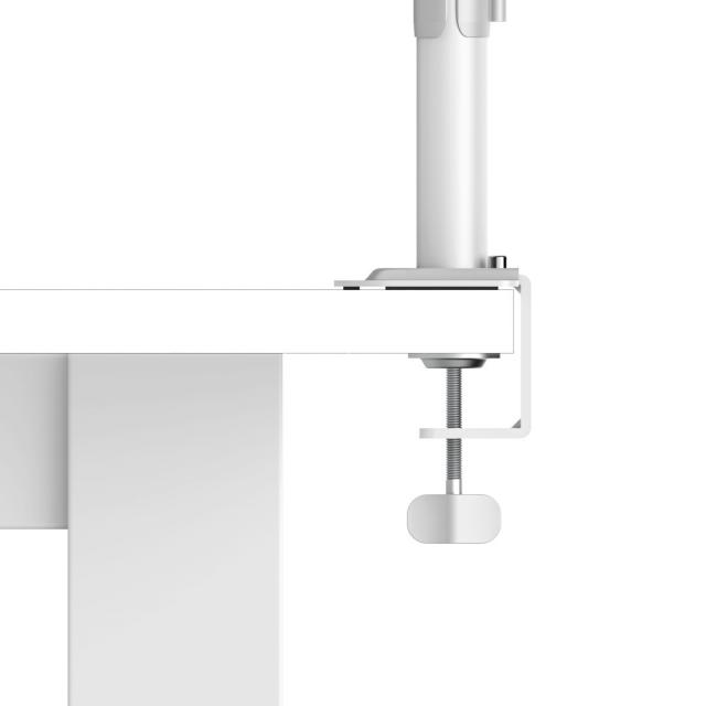 Hama Monitor Mount, 2 Monitors, Height-adjustable, Swivel/Tilt, 13" - 35", white 