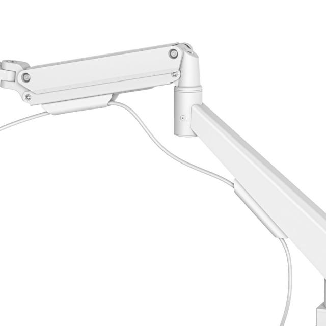 Hama Monitor Mount, 2 Monitors, Gas Spring, Fully Mobile, 17" - 35", white 