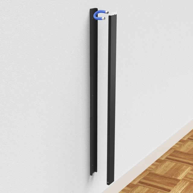 HAMA Магнитен кабелен канал , 90 см, за стенен монтаж, черен 