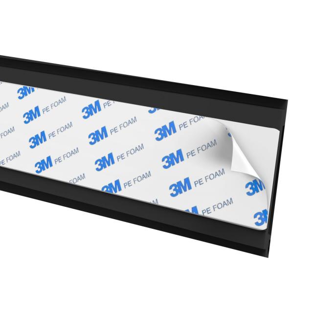 HAMA Магнитен кабелен канал, 55 см, за монтаж на крака на маса, черен 