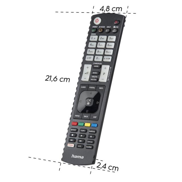 HAMA Универсално дистанционно за LG TV, Светещи бутони, обучаемо 