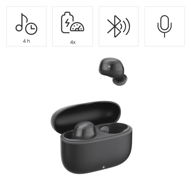 HAMA Блутут слушалки "Freedom Buddy II", True Wireless, Черен 