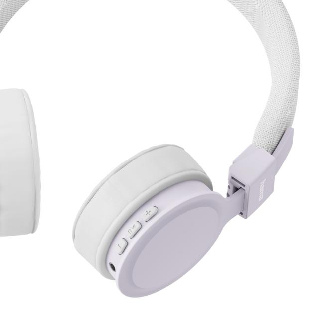 HAMA Слушалки с микрофон "Freedom Lit III"  Bluetooth, On-Ear, бял 