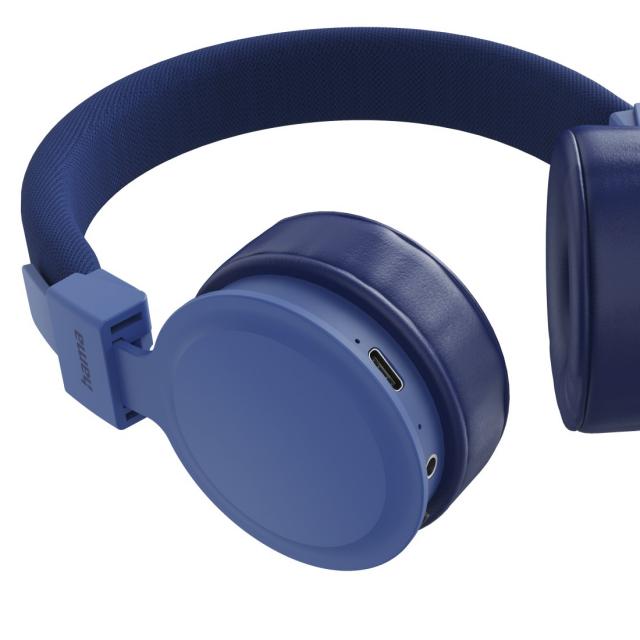 HAMA Слушалки с микрофон "Freedom Lit III"  Bluetooth, On-Ear, син 