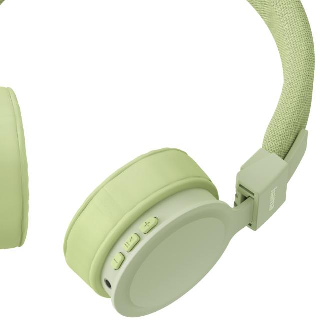 HAMA Слушалки с микрофон "Freedom Lit III"  Bluetooth, On-Ear, зелен 
