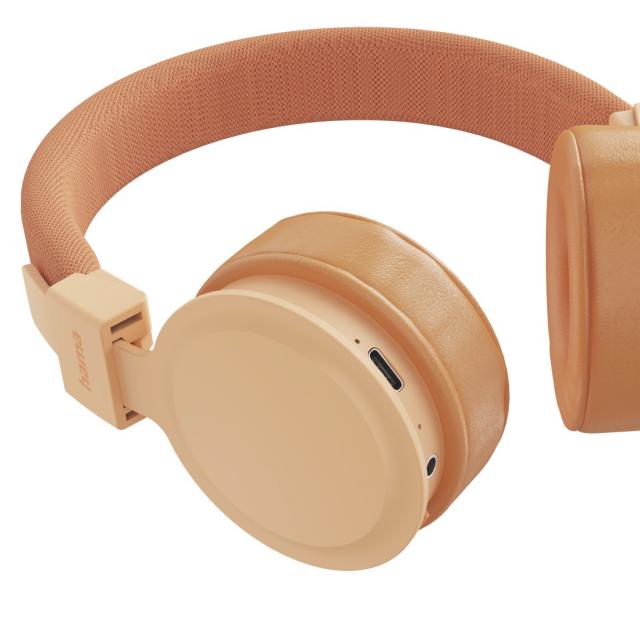 HAMA Слушалки с микрофон "Freedom Lit III"  Bluetooth, On-Ear, оранжев 