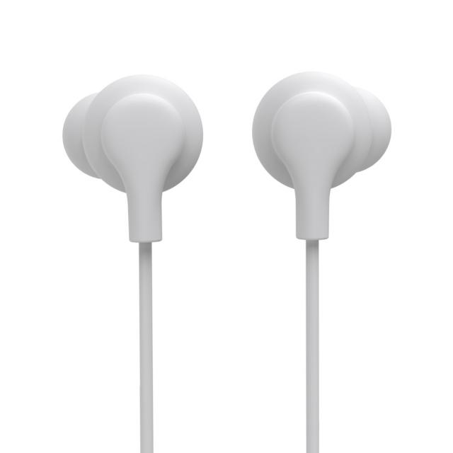Hama “Curly” Headphones, In-Ear, Microphone, Cable Kink Protection, USB-C, white 