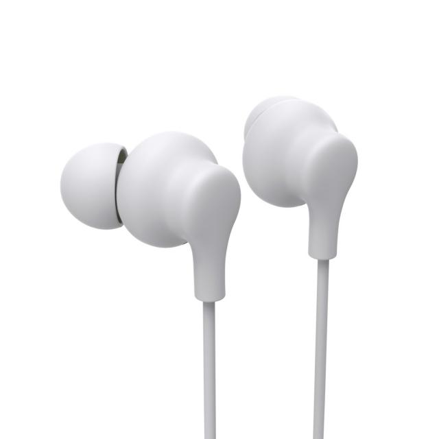 Hama “Curly” Headphones, In-Ear, Microphone, Cable Kink Protection, USB-C, white 