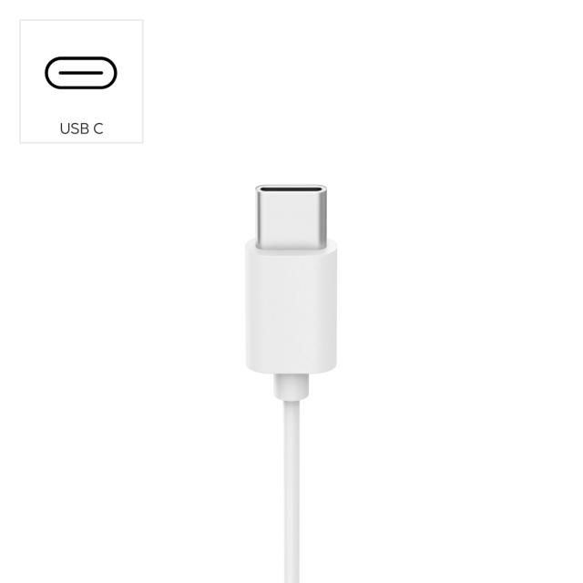 HAMA Слушалки с микрофон "Fun C", USB-C, водач за кабел от едната страна, бели 