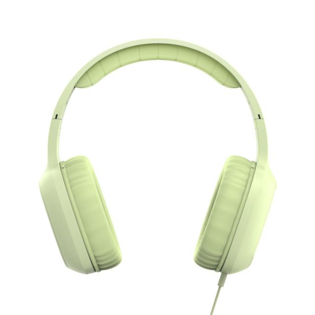 HAMA Слушалки с микрофон "Fun C", USB-C, водач за кабел от едната страна, зелени 