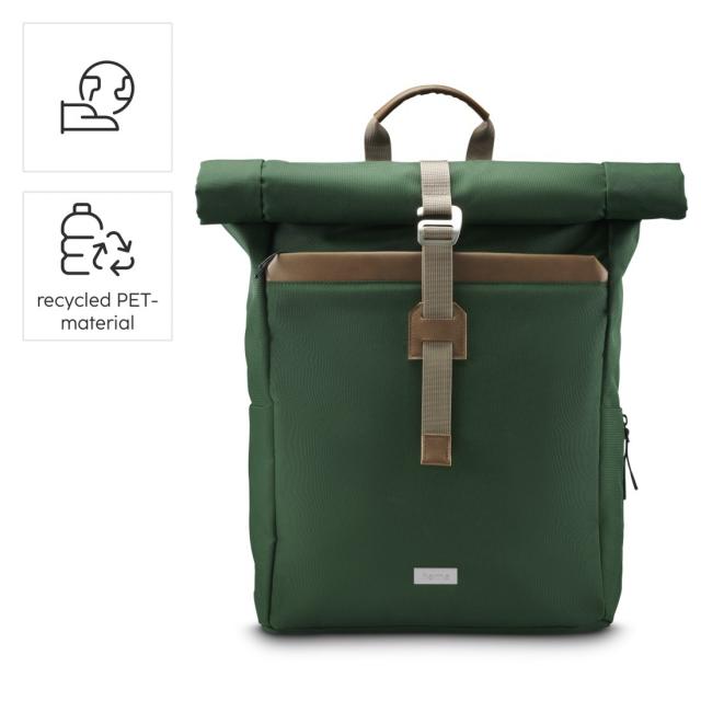 HAMA Раница за лаптоп "Silvan", до 41 см (16,2"), 22 л, зелена 