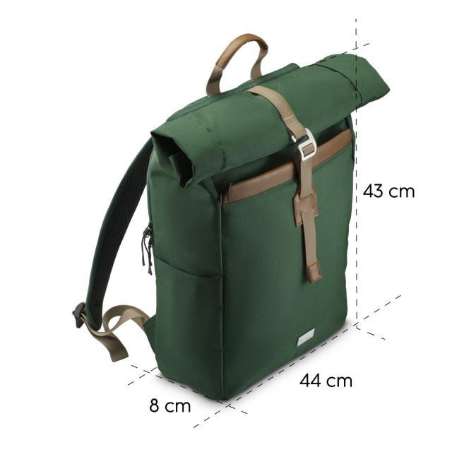 HAMA Раница за лаптоп "Silvan", до 41 см (16,2"), 22 л, зелена 