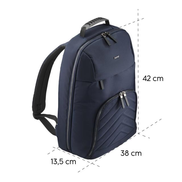 HAMA Раница за лаптоп "Premium Lightweight", до 41 см (16,2"), тъмносиня 