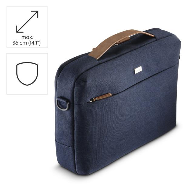 HAMA Чанта за лаптоп "Casual", от 34 до 36 cm (13.3" - 14.1"), Син 