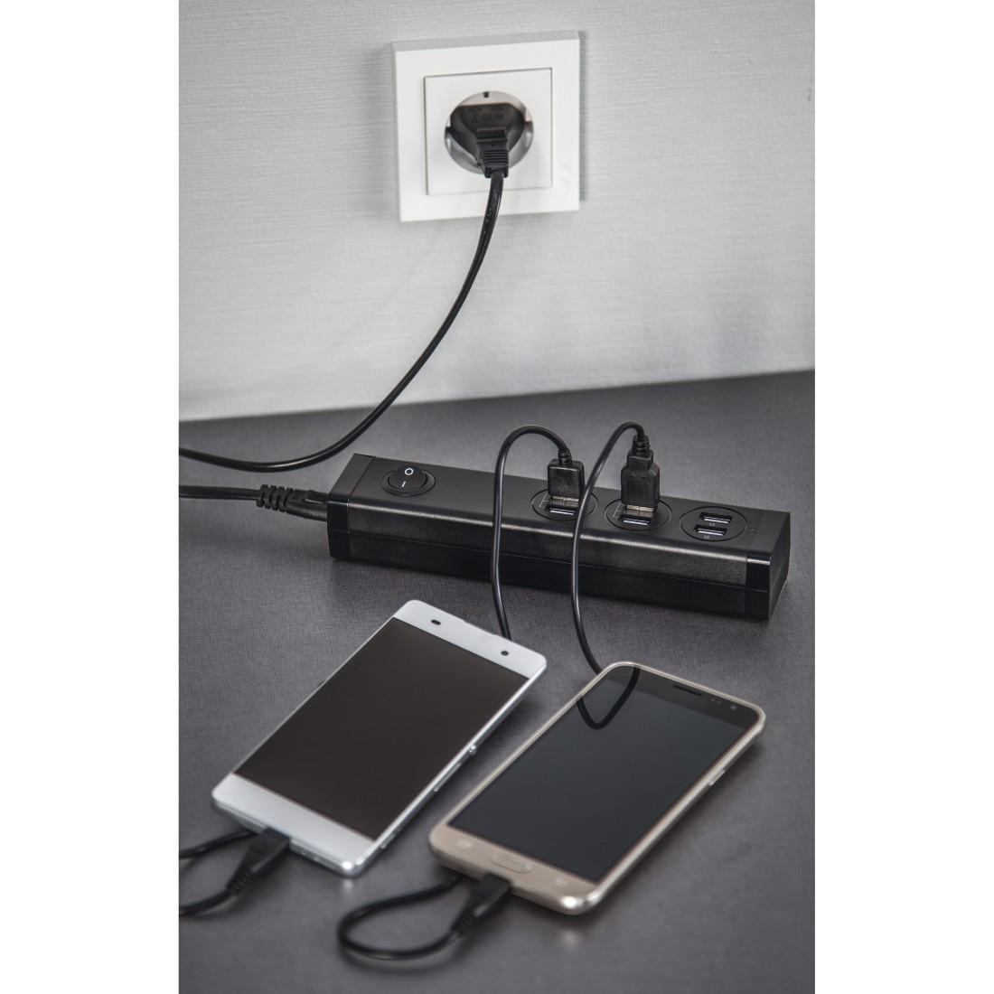 Разклонител HAMA 6 х USB-A порта, 34 W