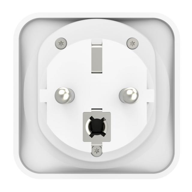Hama Travel Adapter Type E and F, 3-Pin, Universal, World to Europe, white 