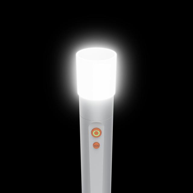 HAMA LED Фенер FL350-C, презареждащ се, алуминиев, 4 режима + SOS 