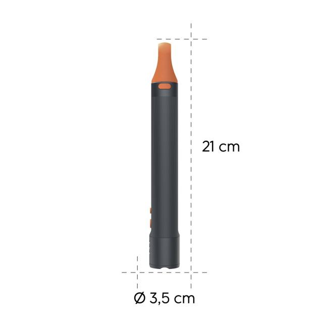 HAMA LED Фенер FLX1200-C, презареждащ се, удароустойчив, алуминиев, 4 режима + SOS 