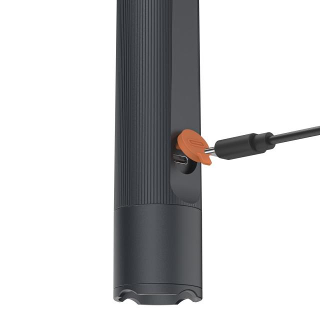 HAMA LED Фенер FLX1200-C, презареждащ се, удароустойчив, алуминиев, 4 режима + SOS 