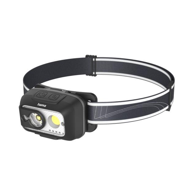 HAMA Фенер Челник/ LED "HL500-C", USB-C, 4 Режима 