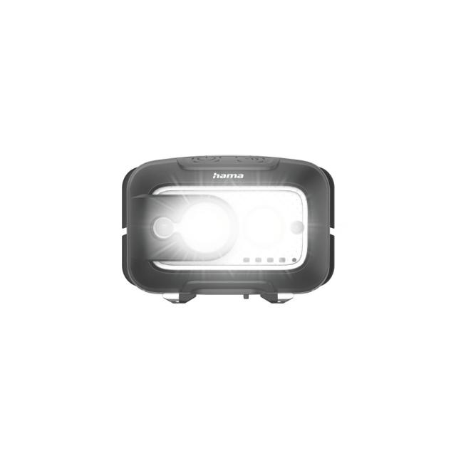 HAMA Фенер Челник/ LED "HL500-C", USB-C, 4 Режима 