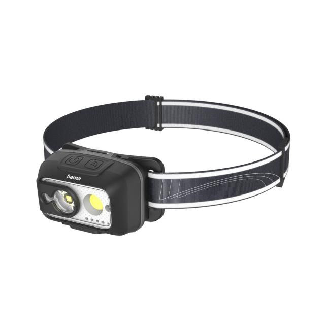HAMA Фенер Челник/ LED "HL500-C", USB-C, 4 Режима 