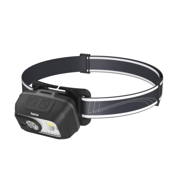 HAMA Фенер Челник/ LED "HL500-C", USB-C, 4 Режима 