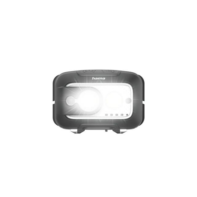 HAMA Фенер Челник/ LED "HL500-C", USB-C, 4 Режима 
