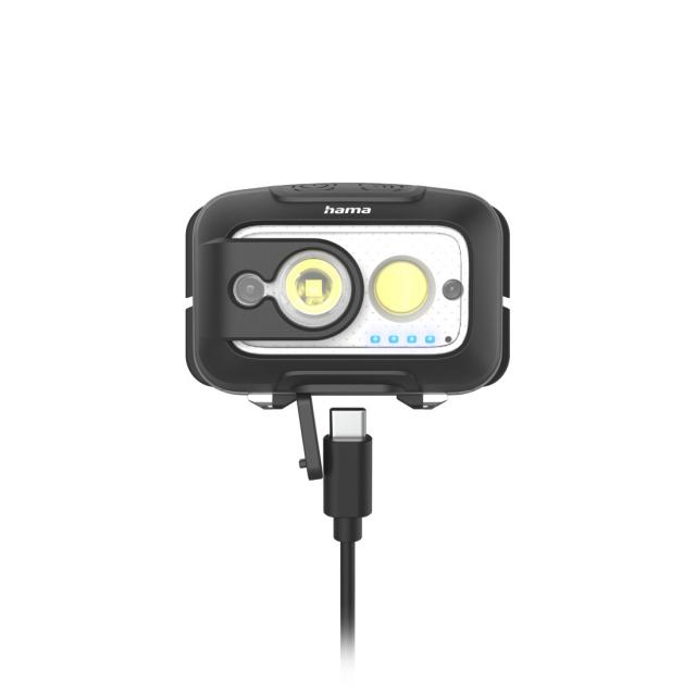 HAMA Фенер Челник/ LED "HL500-C", USB-C, 4 Режима 