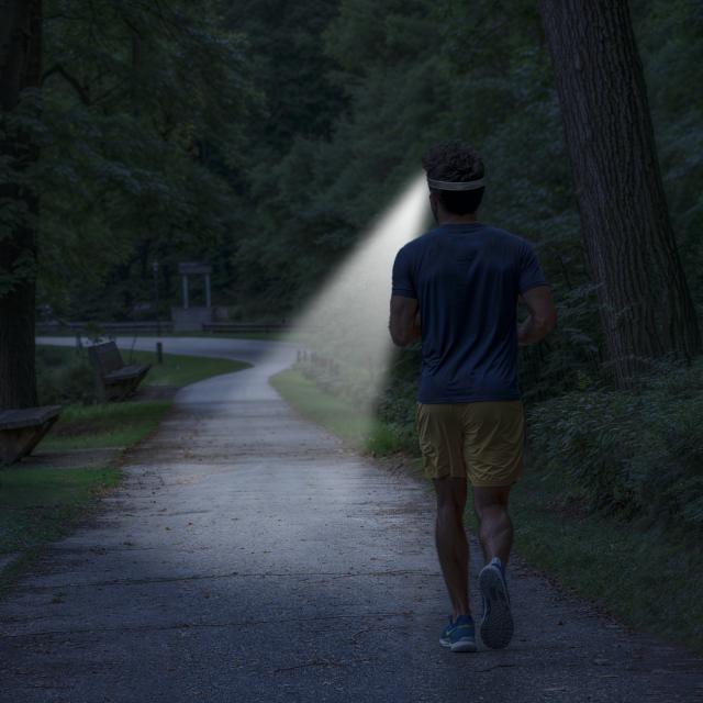 Hama "HL110" LED Head Torch, Batteries, COB, Head Torch for Jogging, Sport, 2 Mo 