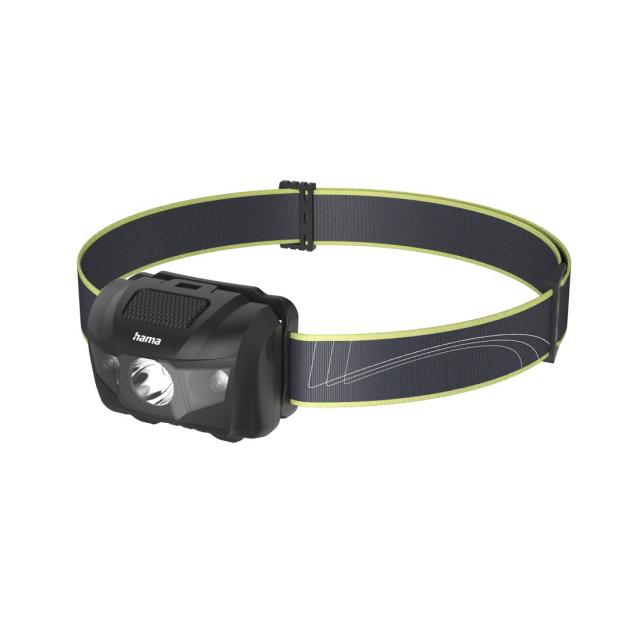 Hama HL200" LED Head Torch, Batteries, Head Torch for Jogging, Sports, 4 Modes 