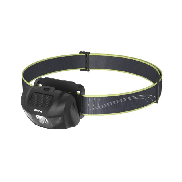 Hama HL200" LED Head Torch, Batteries, Head Torch for Jogging, Sports, 4 Modes 