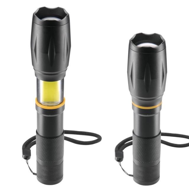 HAMA LED Фенер “W200”, алуминиев, 3 режима, батерии 3 х ААА 