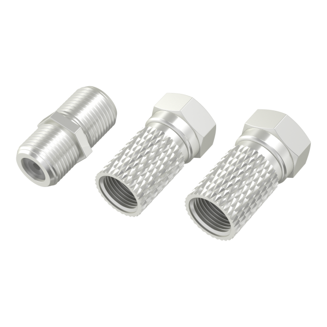 HAMA Комплект адаптери за сателитен приемник, 2 x F-Plugs and F-Sockets 