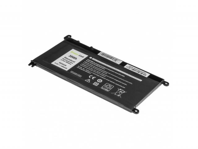 Laptop Battery for DELL WDXOR-H Dell Inspiron 13 5368 5378 5379 14 5482 15 5565 5567 5568 5570 5578 5579 7560 7570 17 5770 11,4V 3400mAh  GREEN CELL 