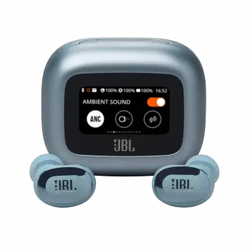 Блутут слушалки-тапи JBL Live Buds 3 - Син