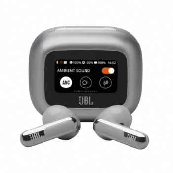 Блутут слушалки-тапи JBL Live Flex 3 - Сребрист