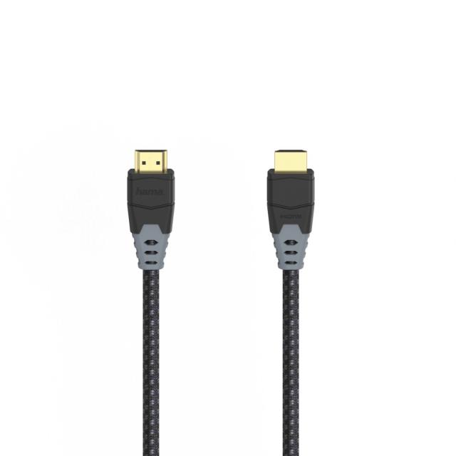 Hama High Speed HDMI™ Cable, Plug-Plug, 8K, Ethernet, Fabric, Gold-plated, 1.5 m 