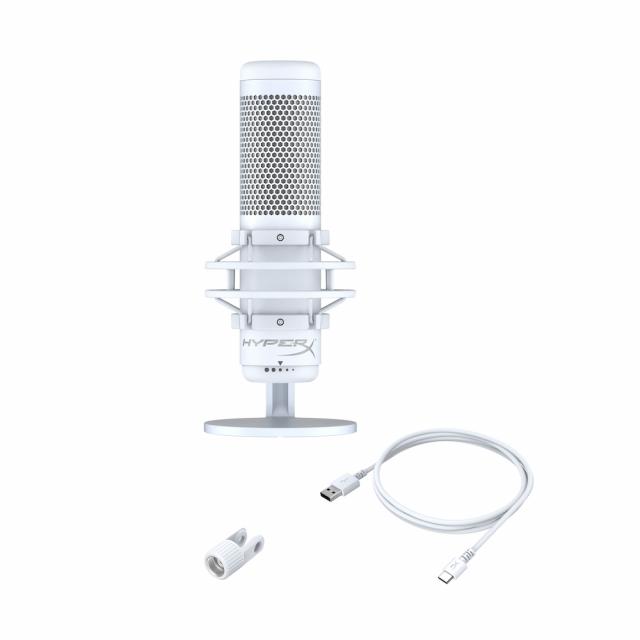 Настолен микрофон HyperX QuadCast S White 