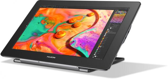 Graphic Display Tablet HUION Kamvas Pro 16 4K GT1561, USB-C, Black/Silver 