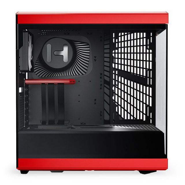 Case HYTE Y40 Tempered Glass, Mid-Tower, Red and Black 