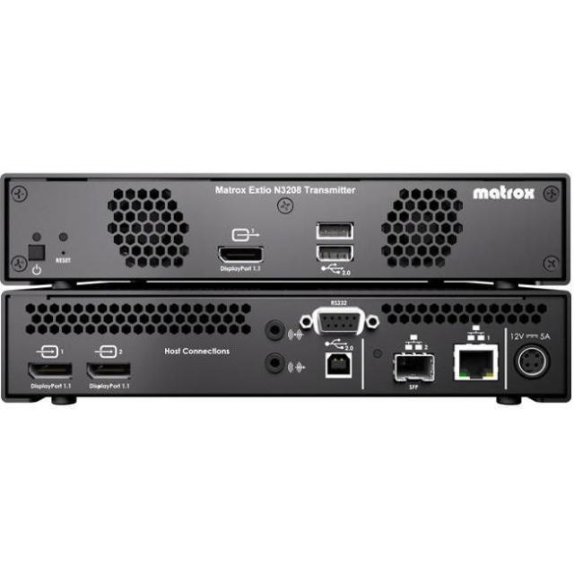 KVM трансмитер Matrox XTO3-N3208RX, SPF,  До 2 монитора 
