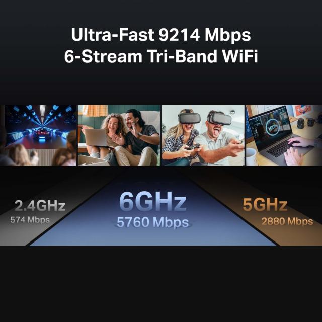 Безжичен рутер TP-Link Archer BE550 Tri-Band Wi-Fi 7 