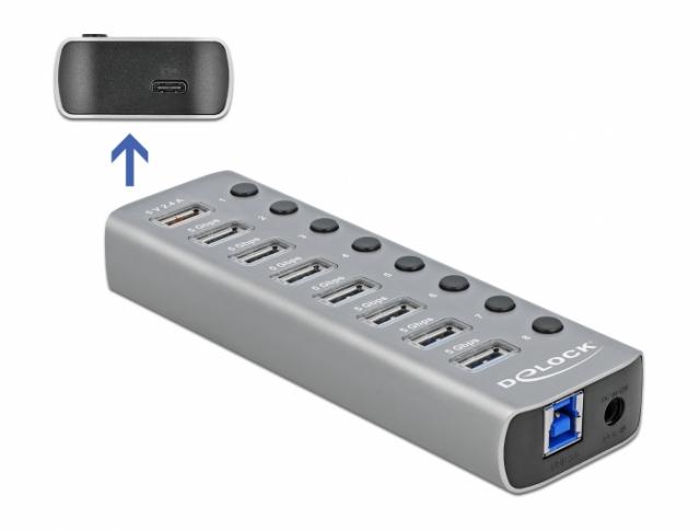 USB hub, 9 ports, DELOCK 63264 