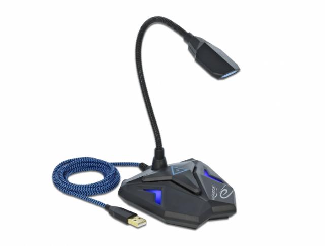 Delock Desktop USB Gaming Microphone, 66330 