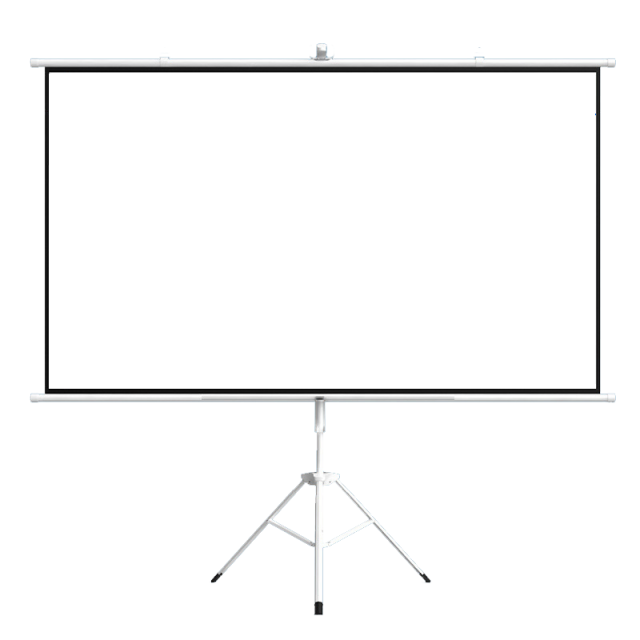 Екран на стойка  ESTILLO 244 х 183 см,120", бял, с черна рамка, 4:3, 11 кг 