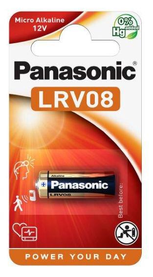 PANASONIC 12V alkaline battery 1pc. blister alarm A23 LRV08 
