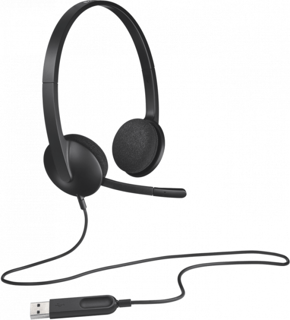 Слушалки с микрофон Logitech H340 