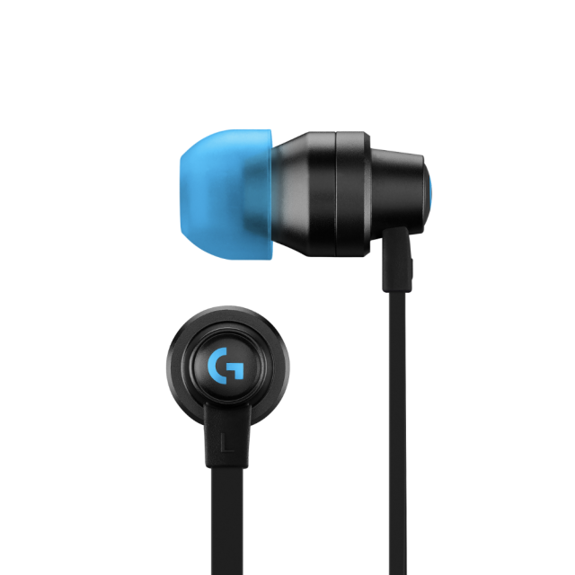 Gaming Earphone Logitech G333 In-ear, 3.5 mm + USB-C adapter 